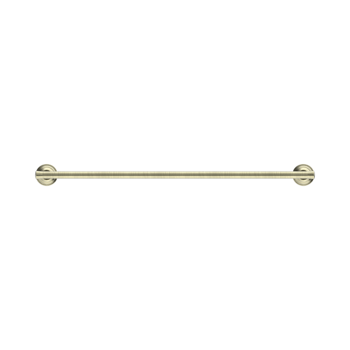 Nero York Double Towel Rail 600mm CP Aged Brass