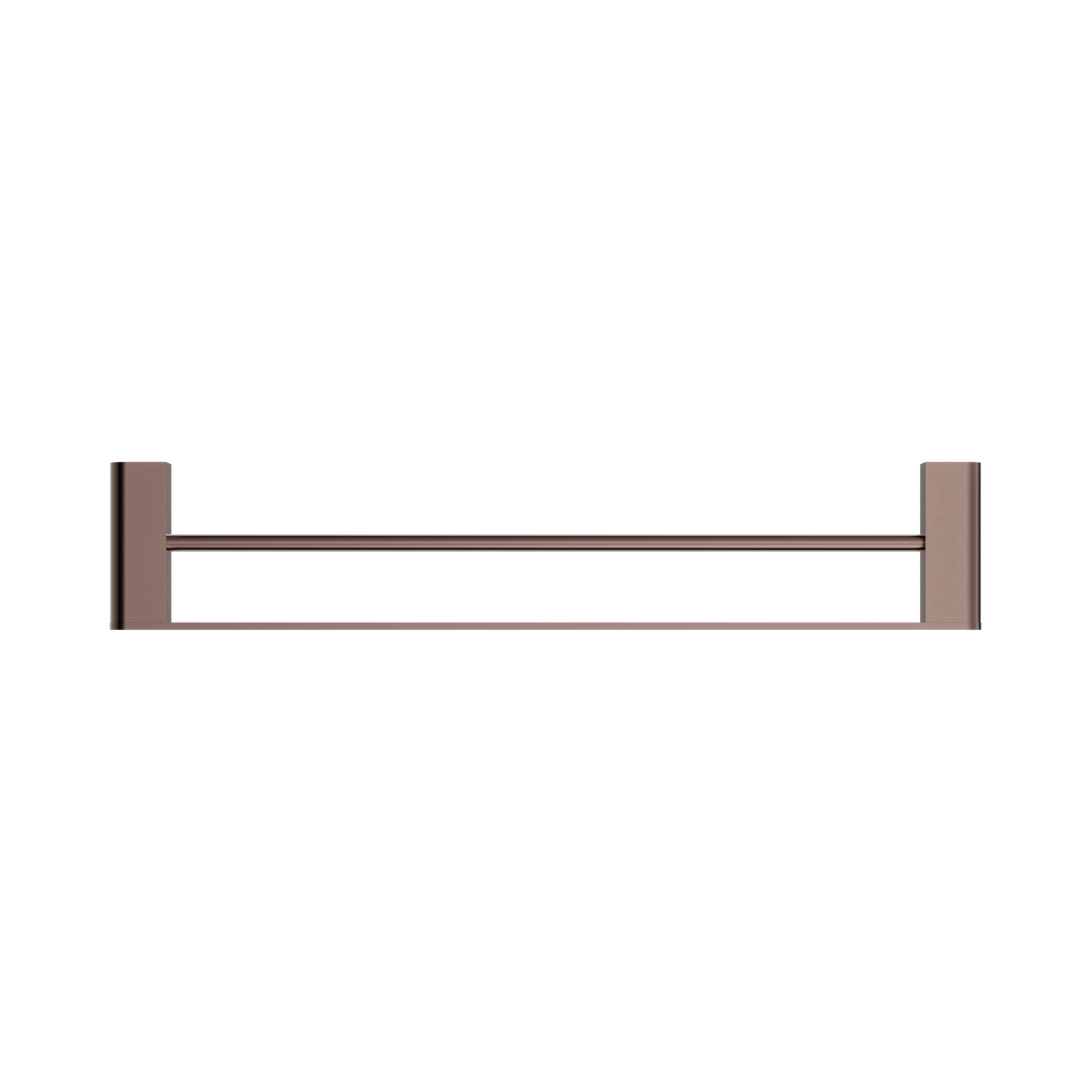 Nero Bianca Double Towel Rail 600mm Brushed Bronze