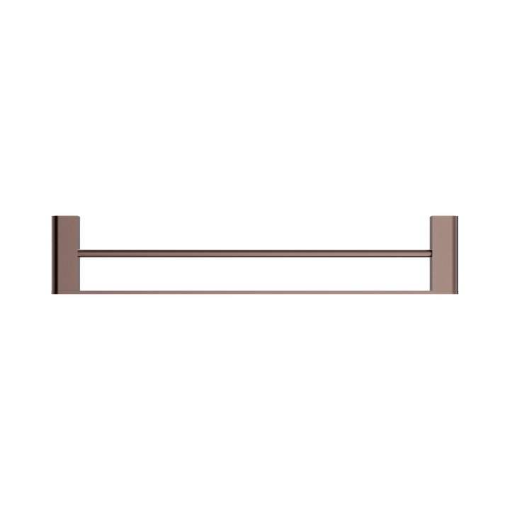 Nero Bianca Double Towel Rail 600mm Brushed Bronze