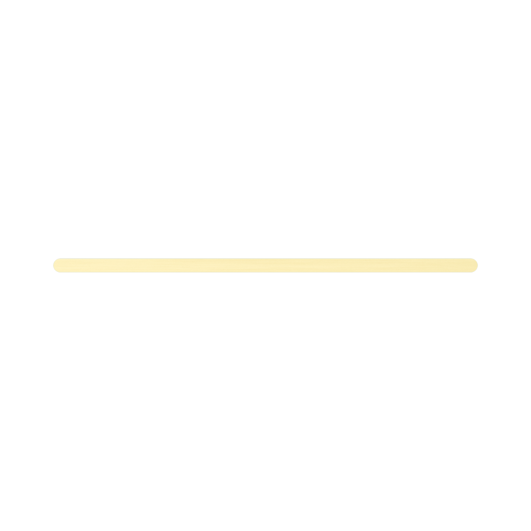 Nero Bianca Double Towel Rail 800mm Brushed Gold