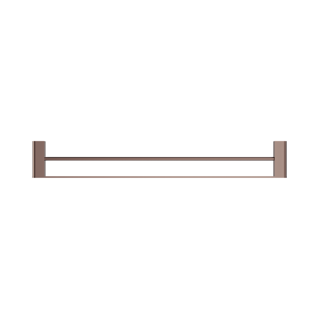 Nero Bianca Double Towel Rail 800mm Brushed Bronze