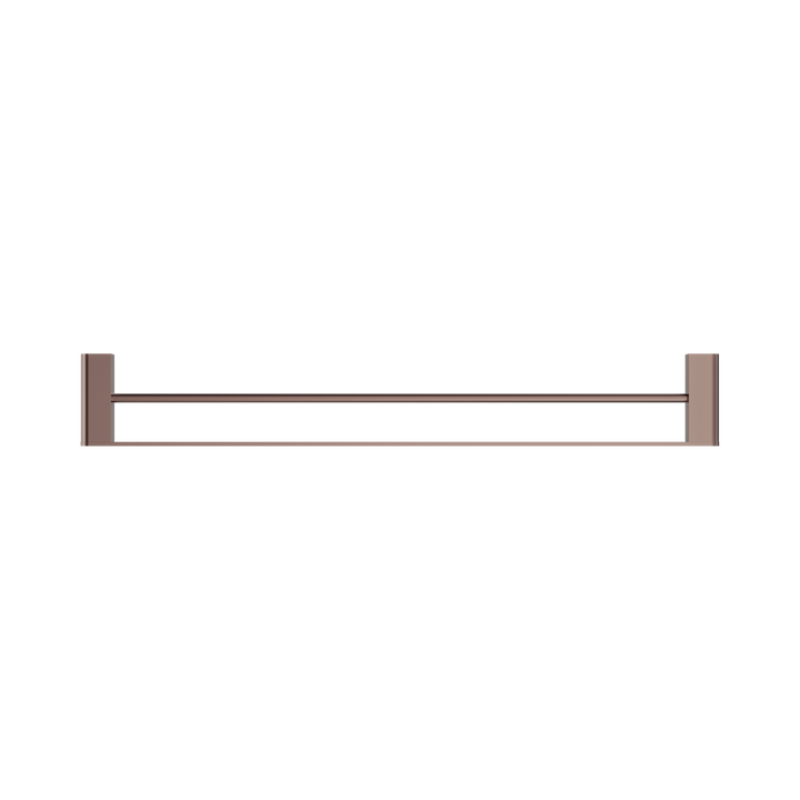 Nero Bianca Double Towel Rail 800mm Brushed Bronze