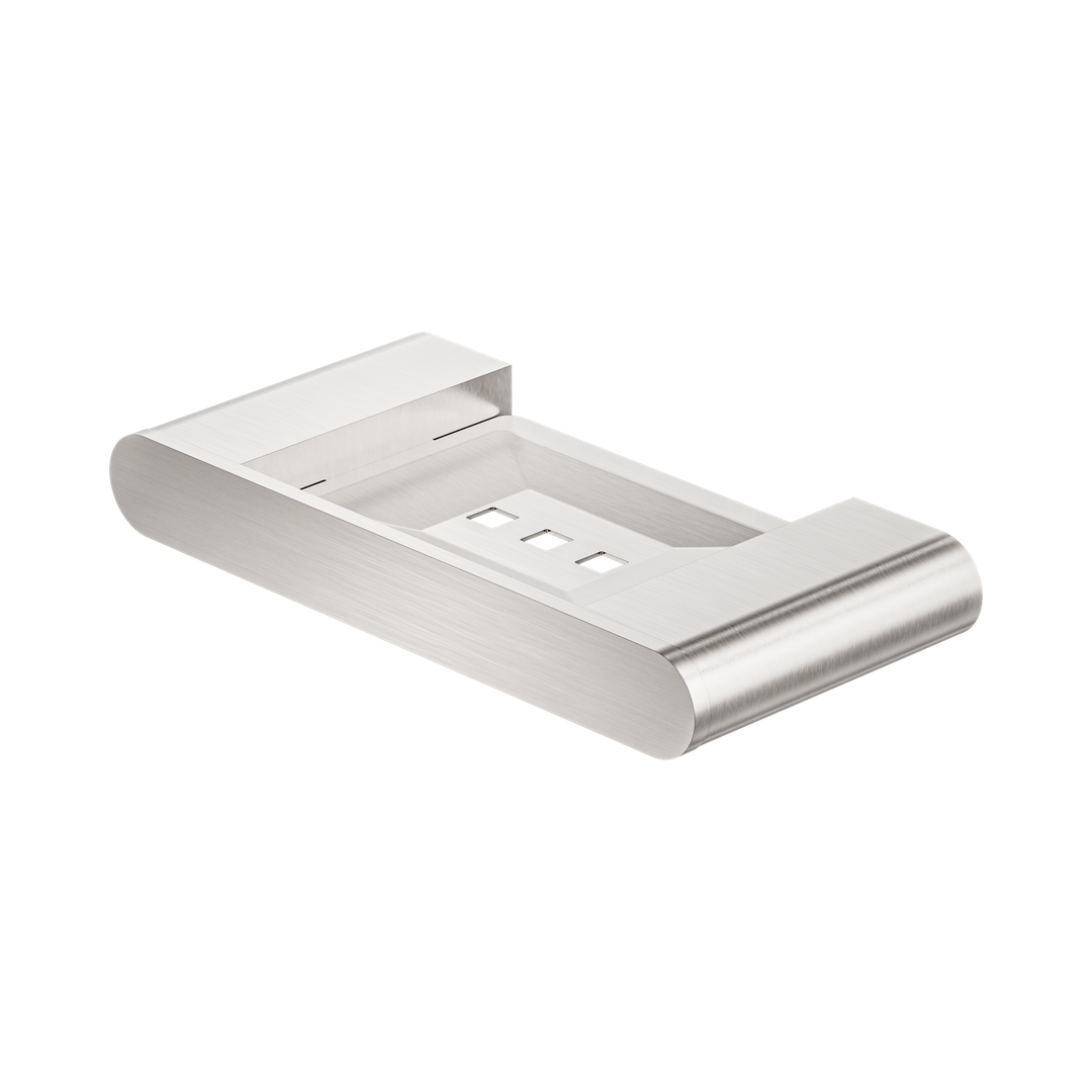 Nero Bianca Soap Dish Holder Brushed Nickel