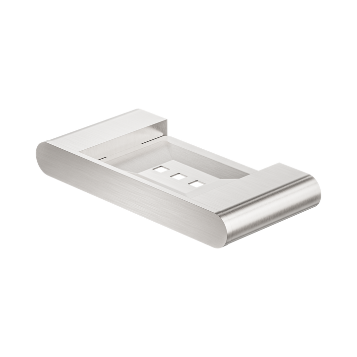Nero Bianca Soap Dish Holder Brushed Nickel
