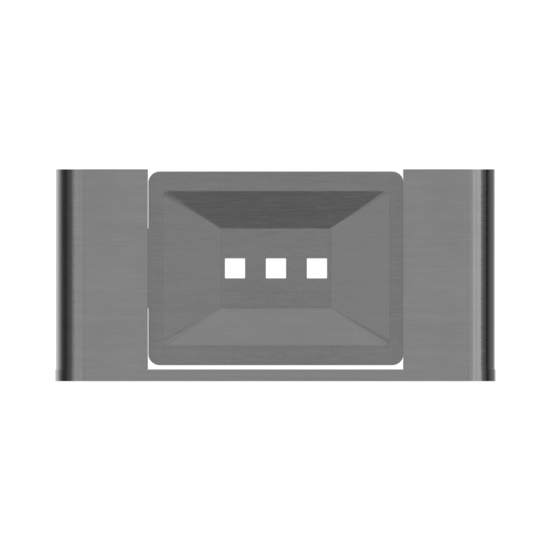 Nero Bianca Soap Dish Holder Gun Metal