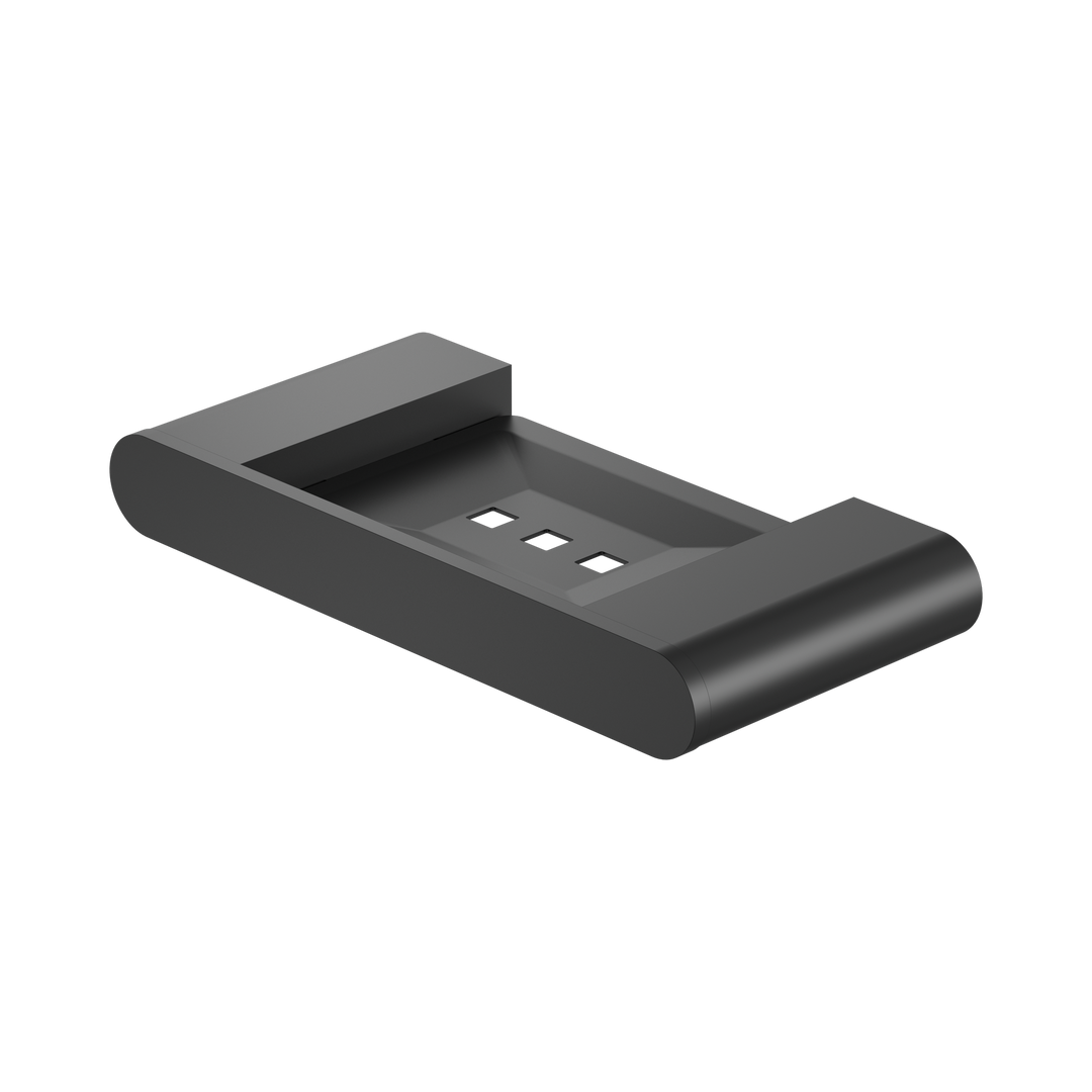 Nero Bianca Soap Dish Holder Matte Black