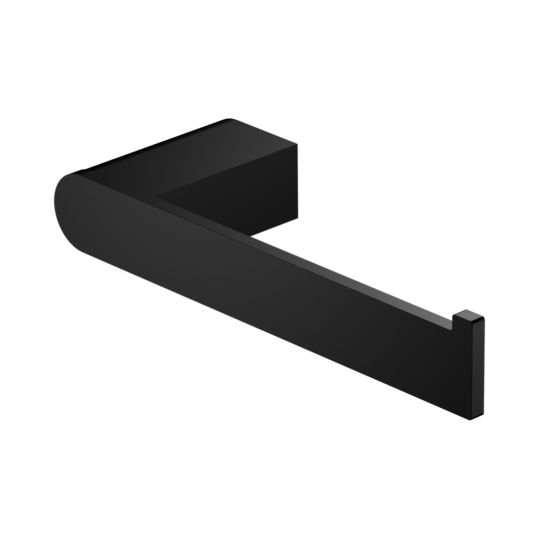 Nero Bianca Toilet Roll Holder Matte Black