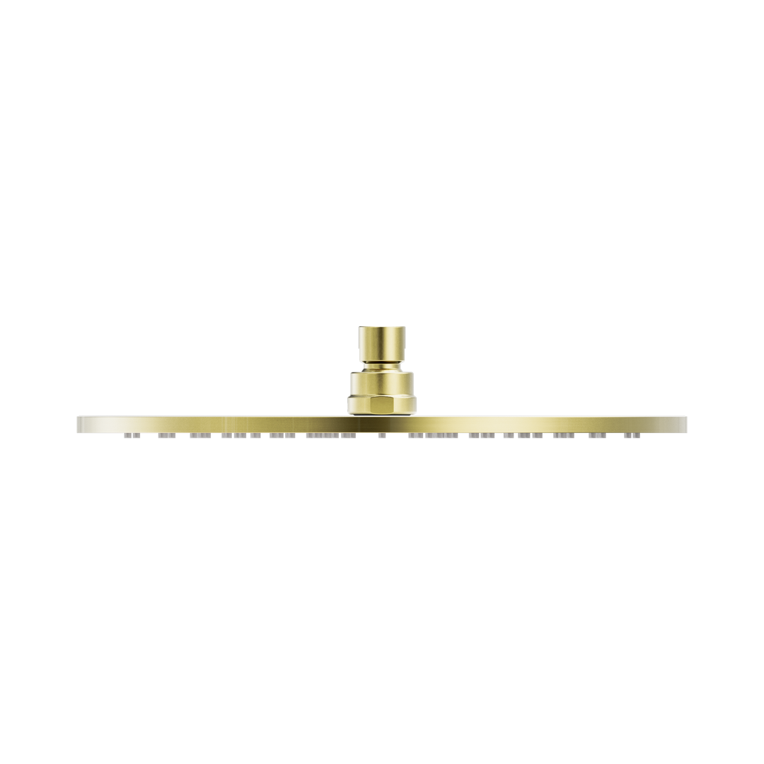 Nero 300mm Round Shower Head Brushed Gold