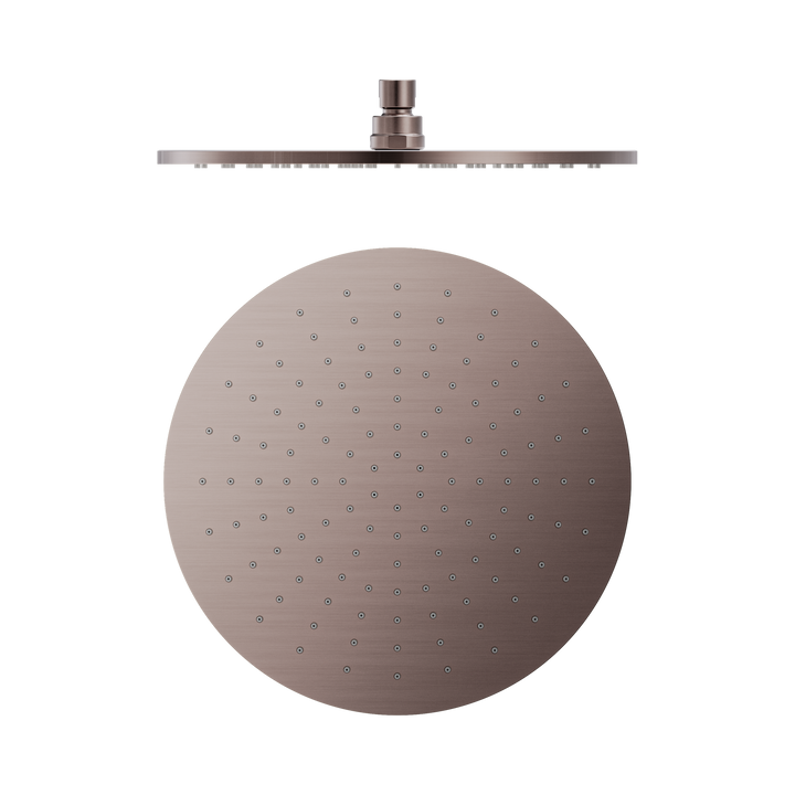 Nero 300mm Round Shower Head Brushed Bronze