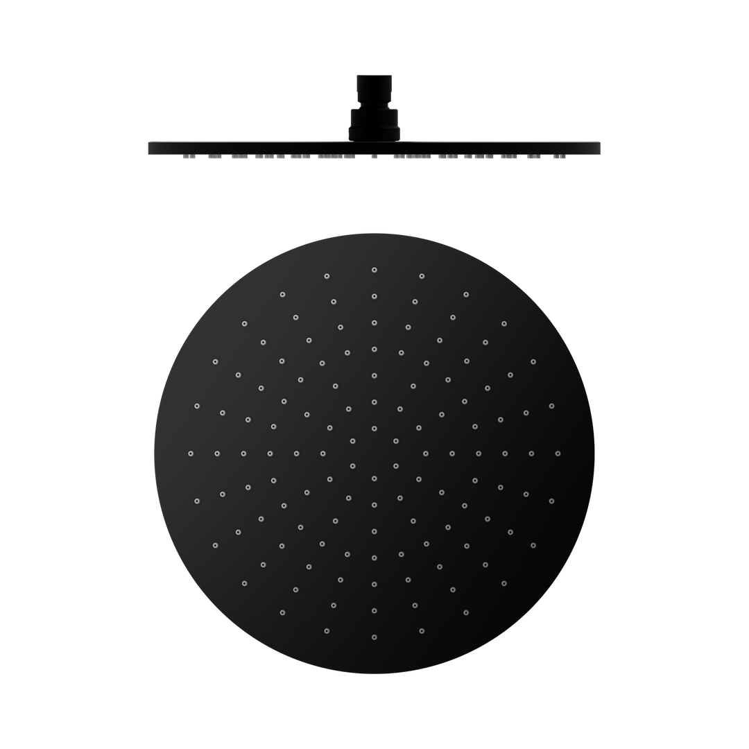 Nero 300mm Round Shower Head Matte Black