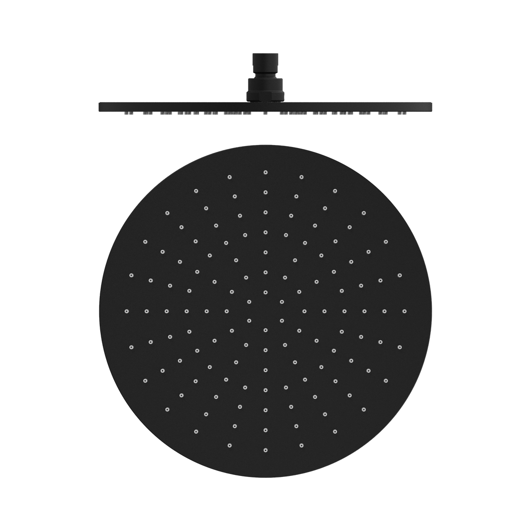 Nero 300mm Round Shower Head Matte Black
