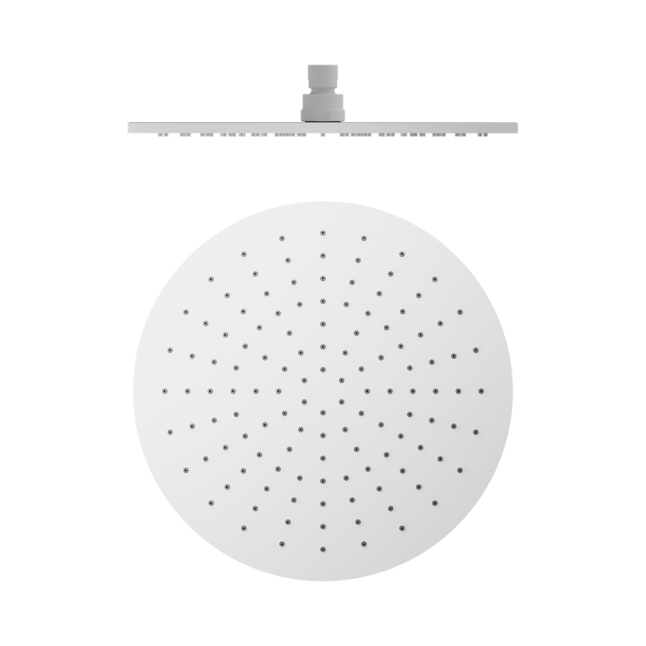 Nero 300mm Round Shower Head Matte White