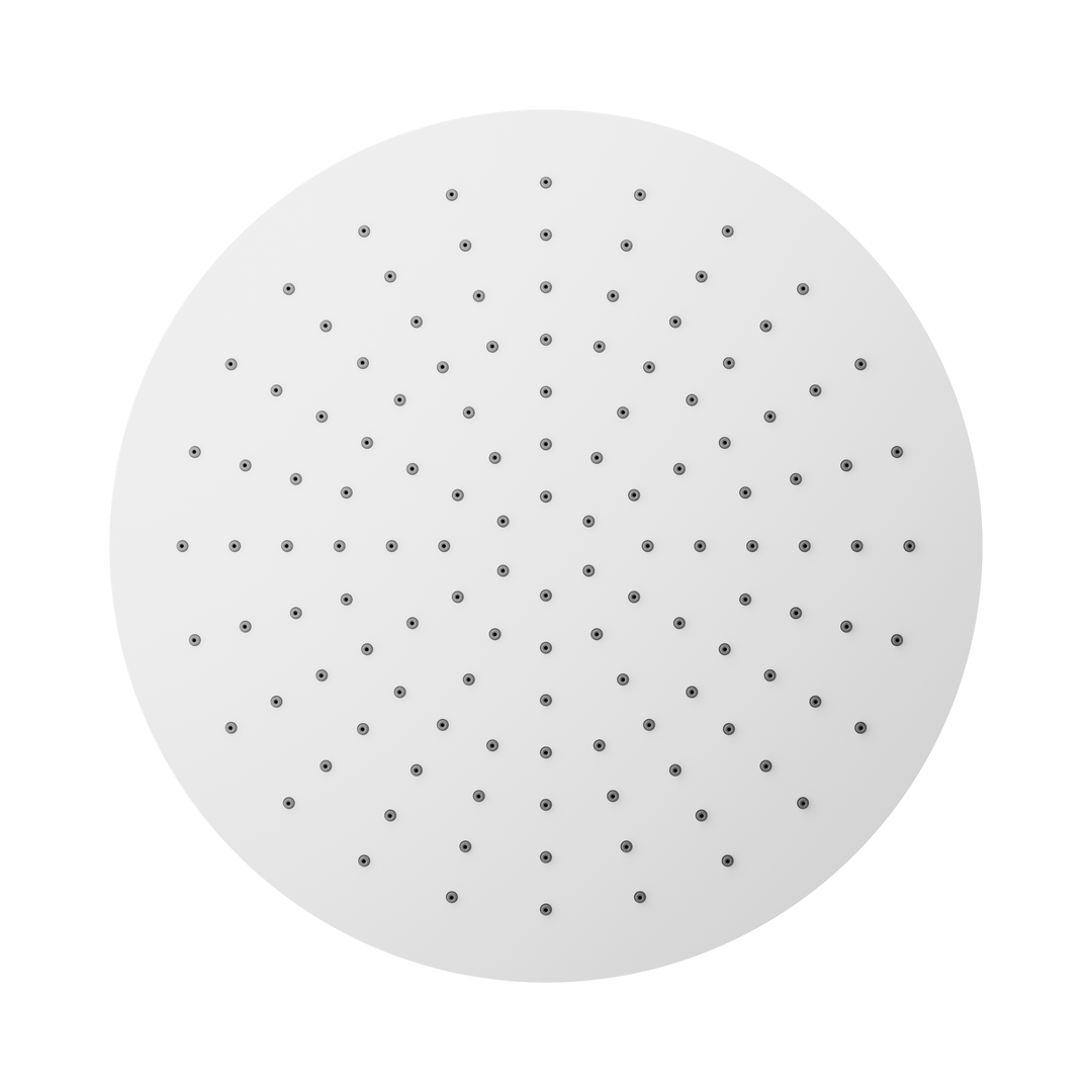 Nero 300mm Round Shower Head Matte White