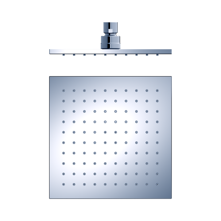 Nero 200mm Square Shower Head CP Chrome