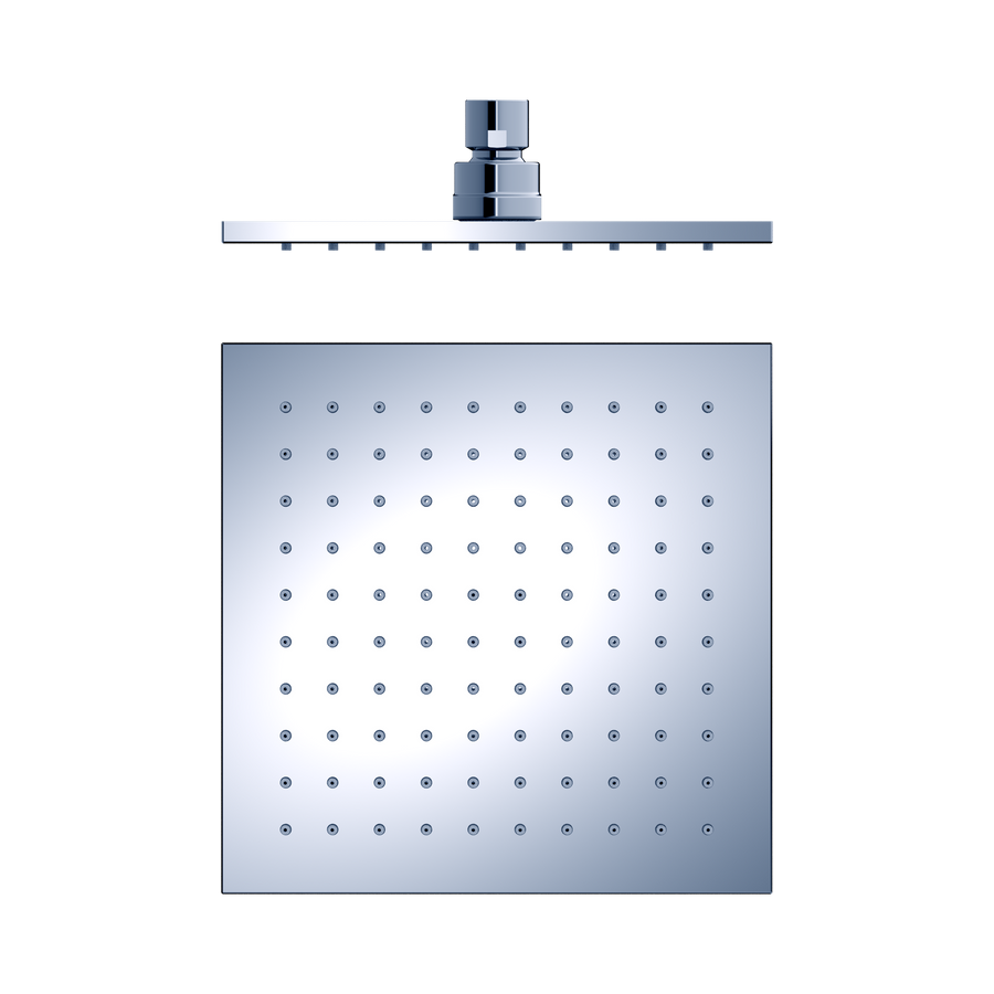 Nero 200mm Square Shower Head CP Chrome