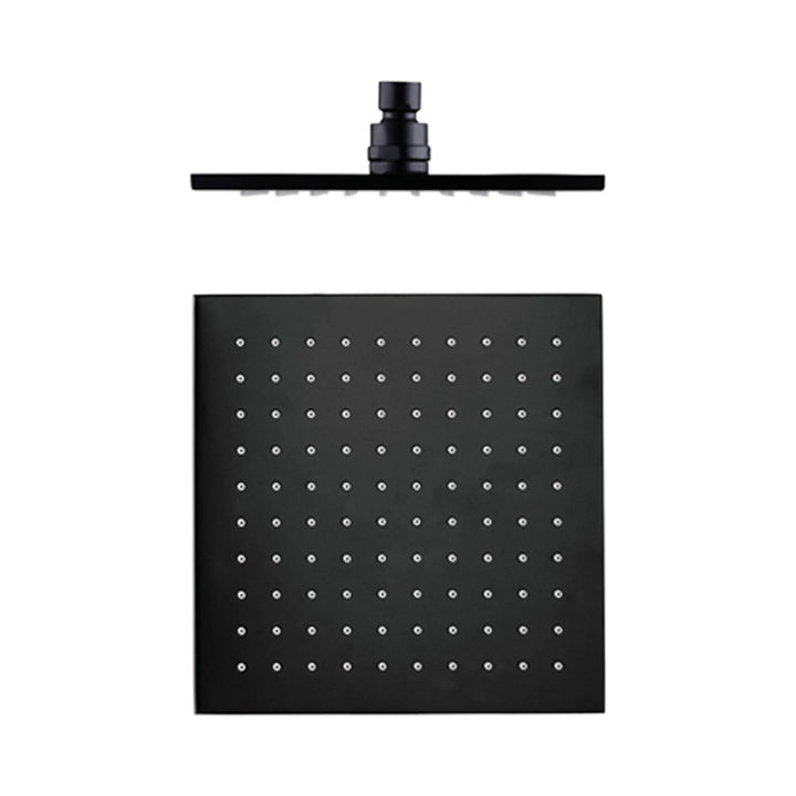 Nero 250mm Square Shower Head Matte Black