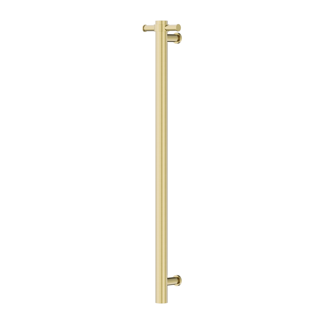 Nero Non-Heated Vertical Towel Rail 900mm Brushed Gold