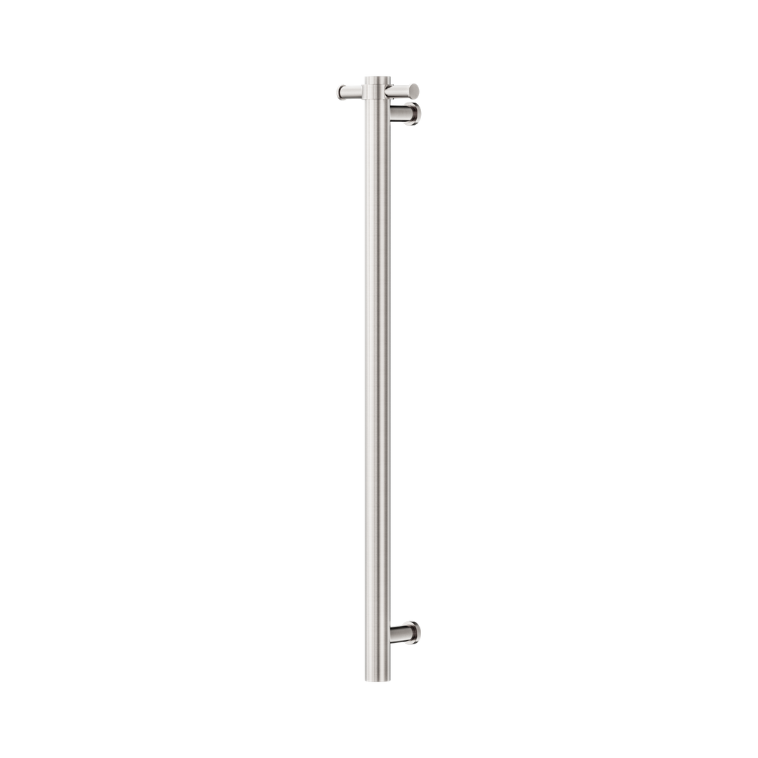 Nero Non-Heated Vertical Towel Rail 900mm Brushed Nickel
