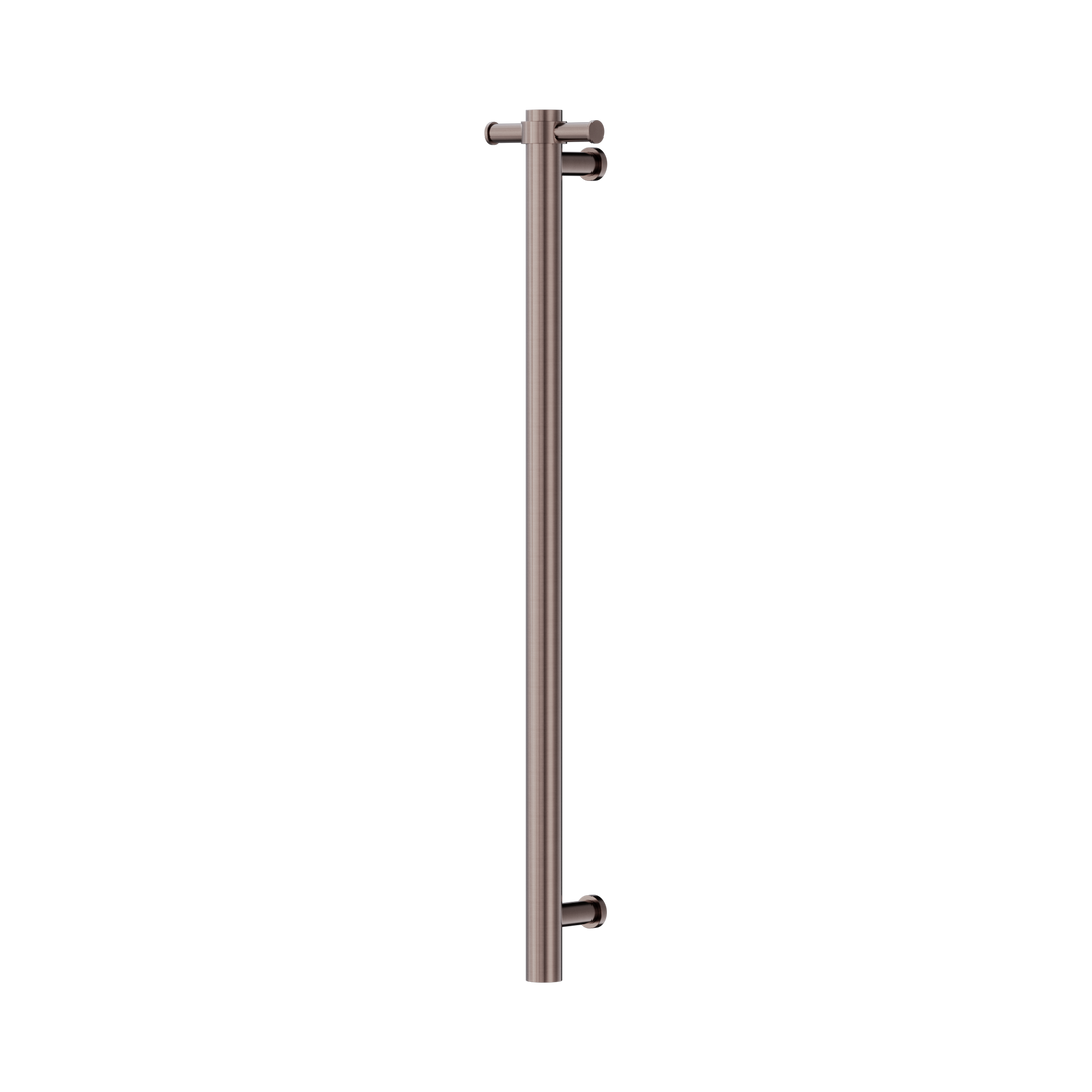 Nero Non-Heated Vertical Towel Rail 900mm Brushed Bronze