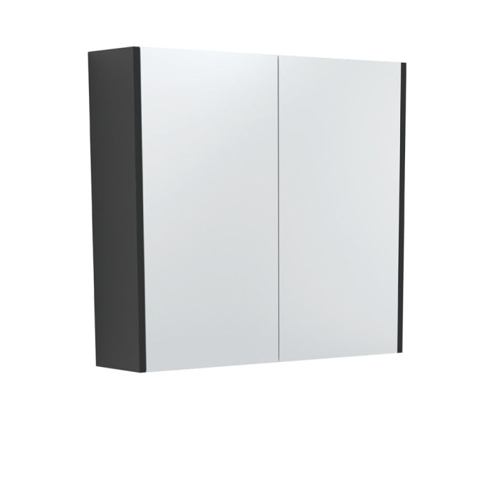 Fienza Mirror Cabinet with Side Panels 750mm / Satin Black