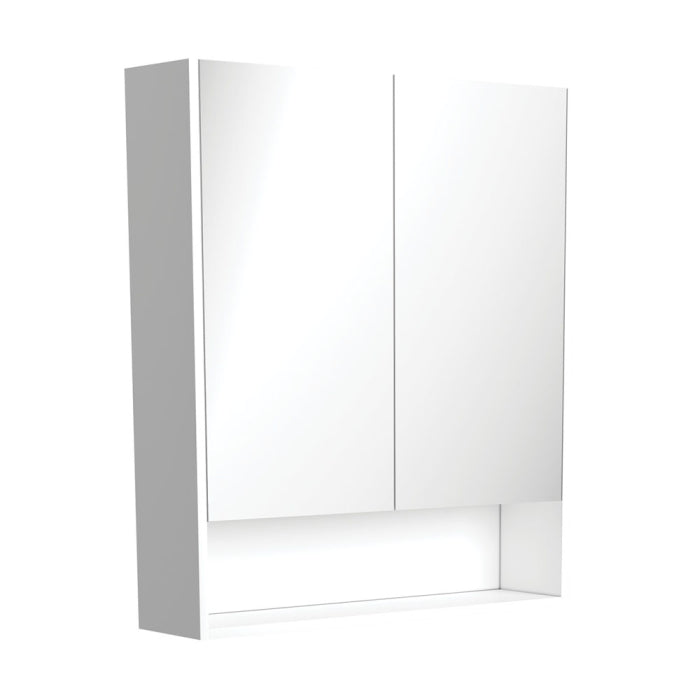 Fienza Mirror Cabinet with Display Shelf 750mm / Gloss White