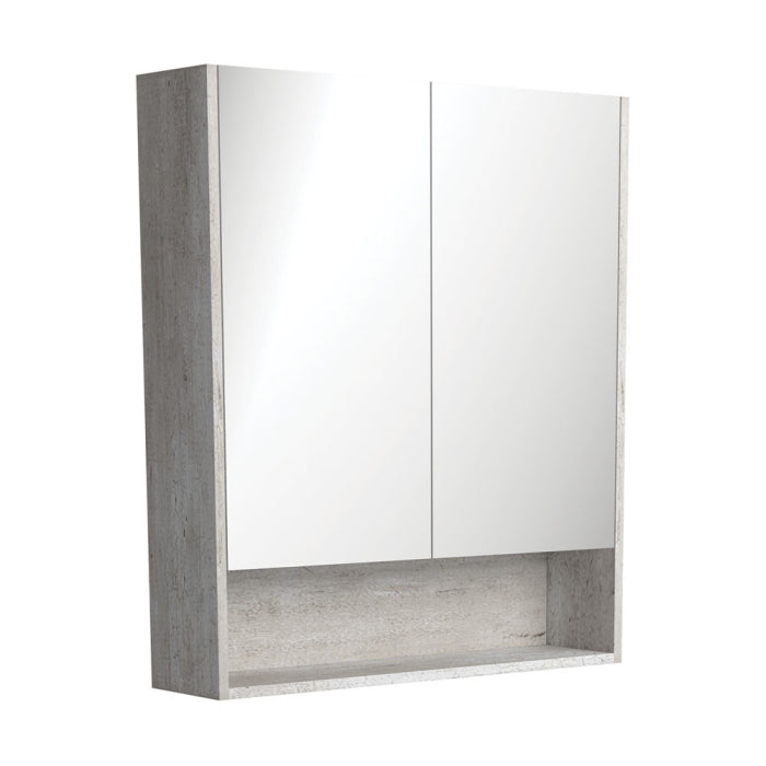 Fienza Mirror Cabinet with Display Shelf 750mm / Industrial