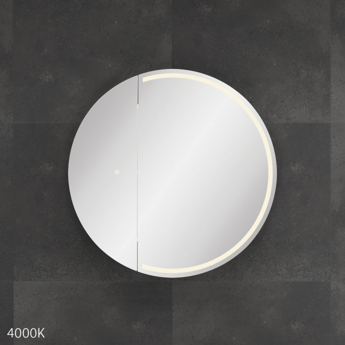 Fienza Round Split LED Mirror Cabinet image 3