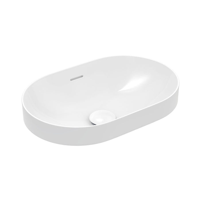 Fienza Aluca Pill Semi-Inset Basin Gloss White