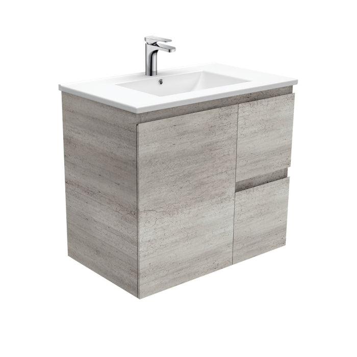 Fienza Edge Wall-Hung Vanity 750mm / Industrial / Dolce