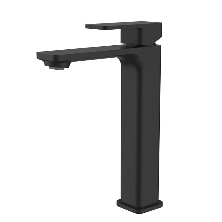 Elegant High-Rise Basin Mixer Matt Black