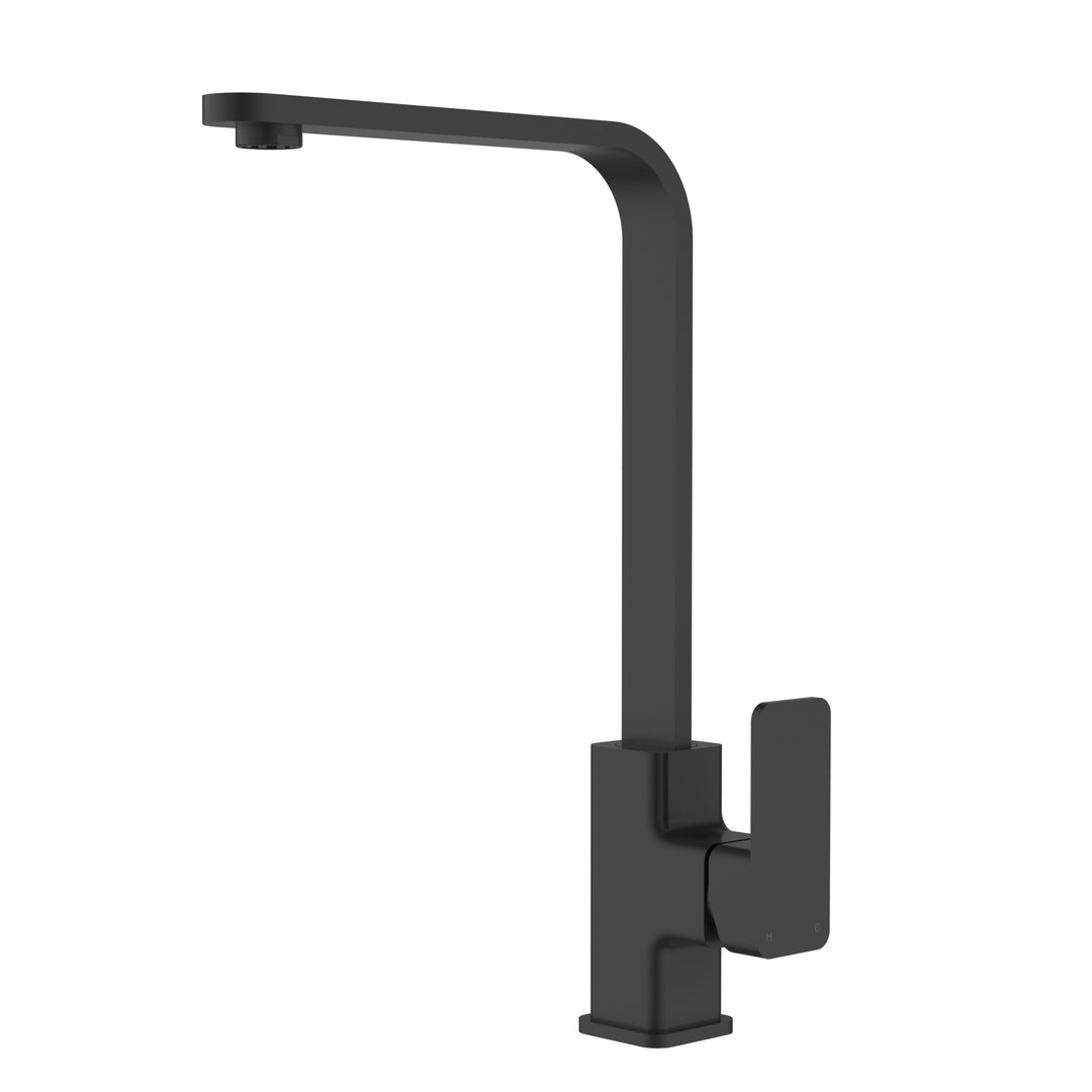 Elegant Swivel Kitchen Mixer Matt Black