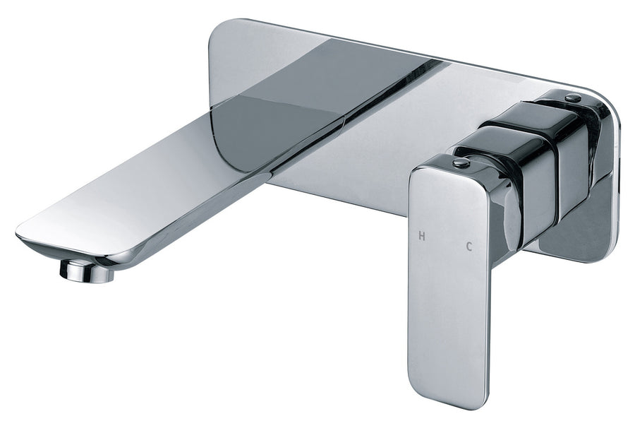 Elegant Wall Basin Mixer Chrome