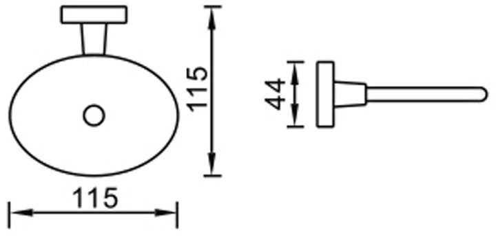Impressions Ideal Soap Dish dimensions