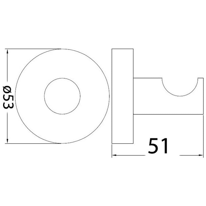 Impressions Ideal Robe Hook dimensions