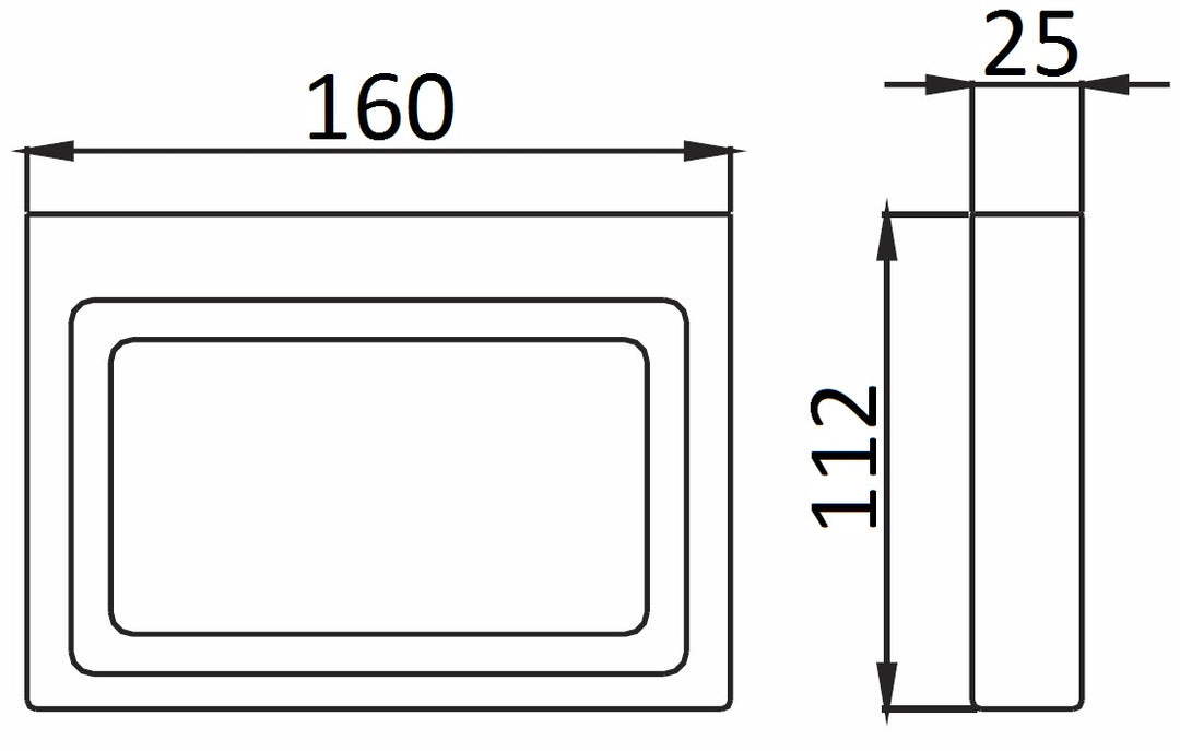 Impressions Flush Soap Holder dimensions