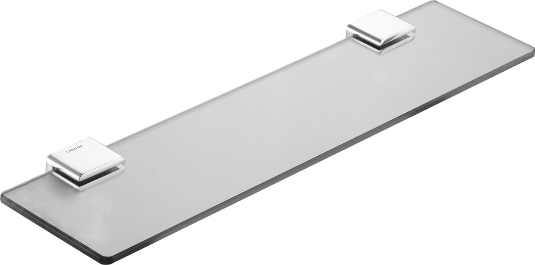 Impressions Flush Glass Shelf chrome