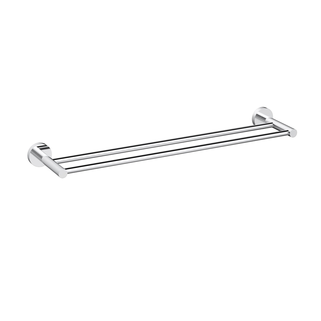 Aria Double Towel Rail 600mm Chrome