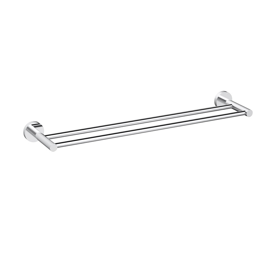 Aria Double Towel Rail 600mm Chrome