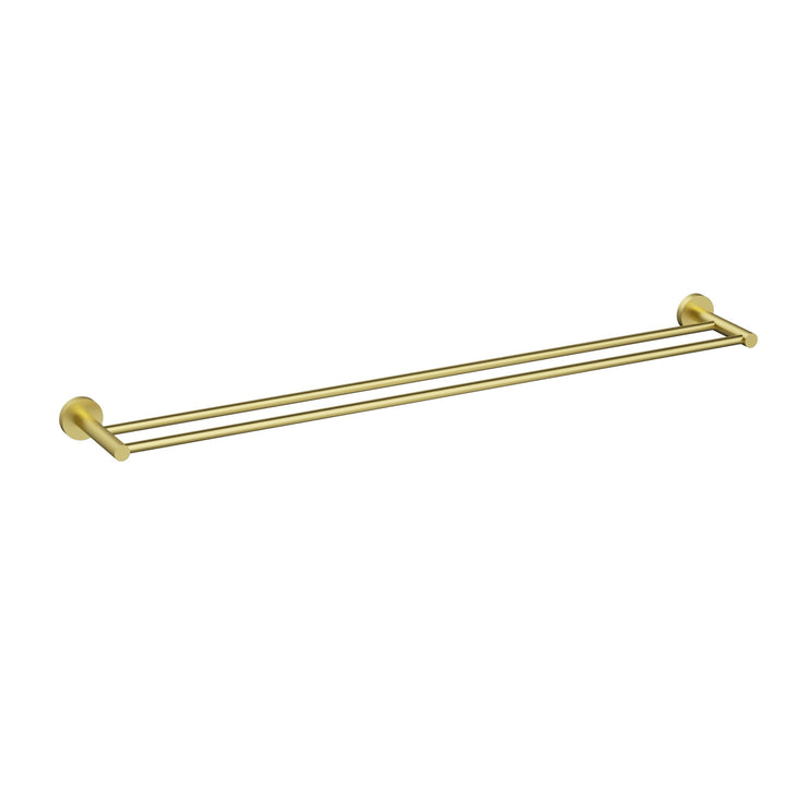 Aria Double Towel Rail 900mm Light Gold