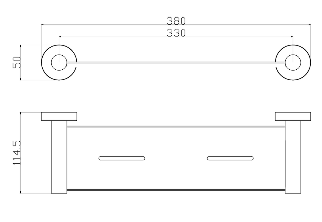 Aria Metal Shelf dimensions