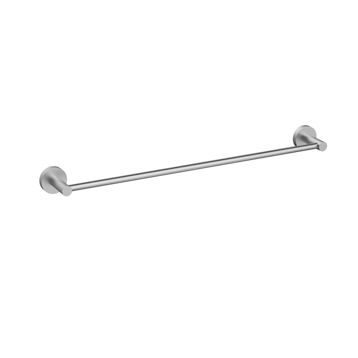 Aria Single Towel Rail 600mm Brushed Nickel