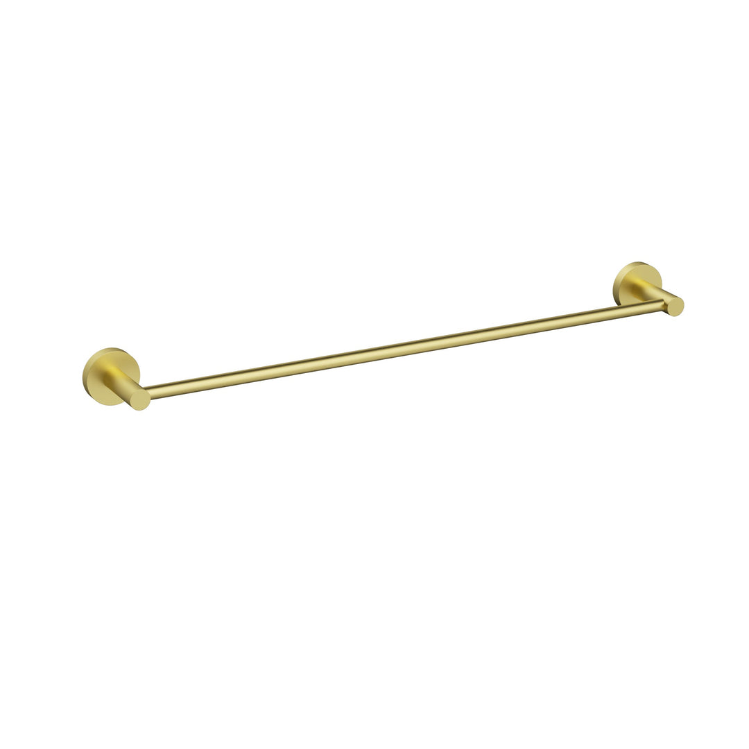 Aria Single Towel Rail 600mm Light Gold