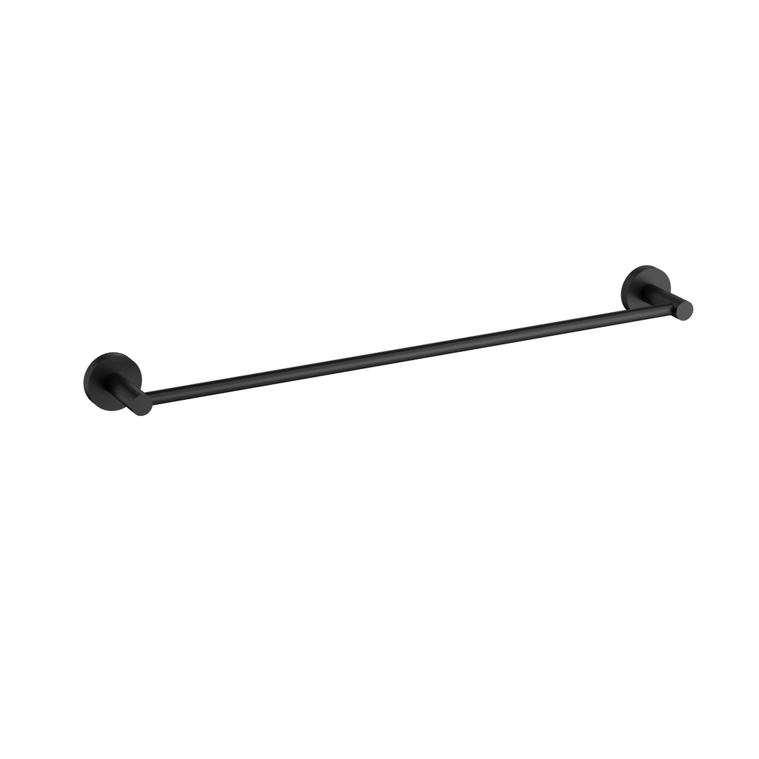 Aria Single Towel Rail 600mm Matt Black