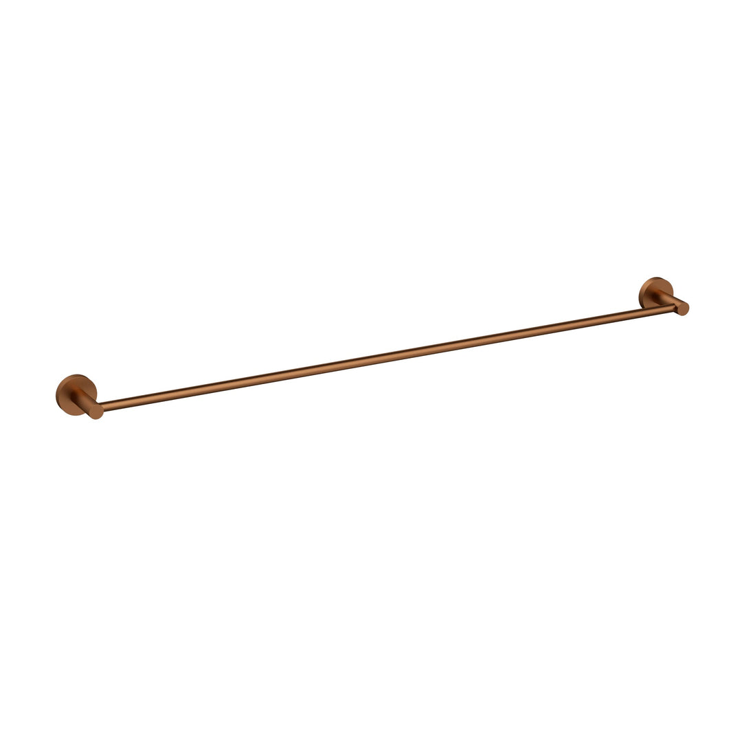 Aria Single Towel Rail 900mm Brushed Copper
