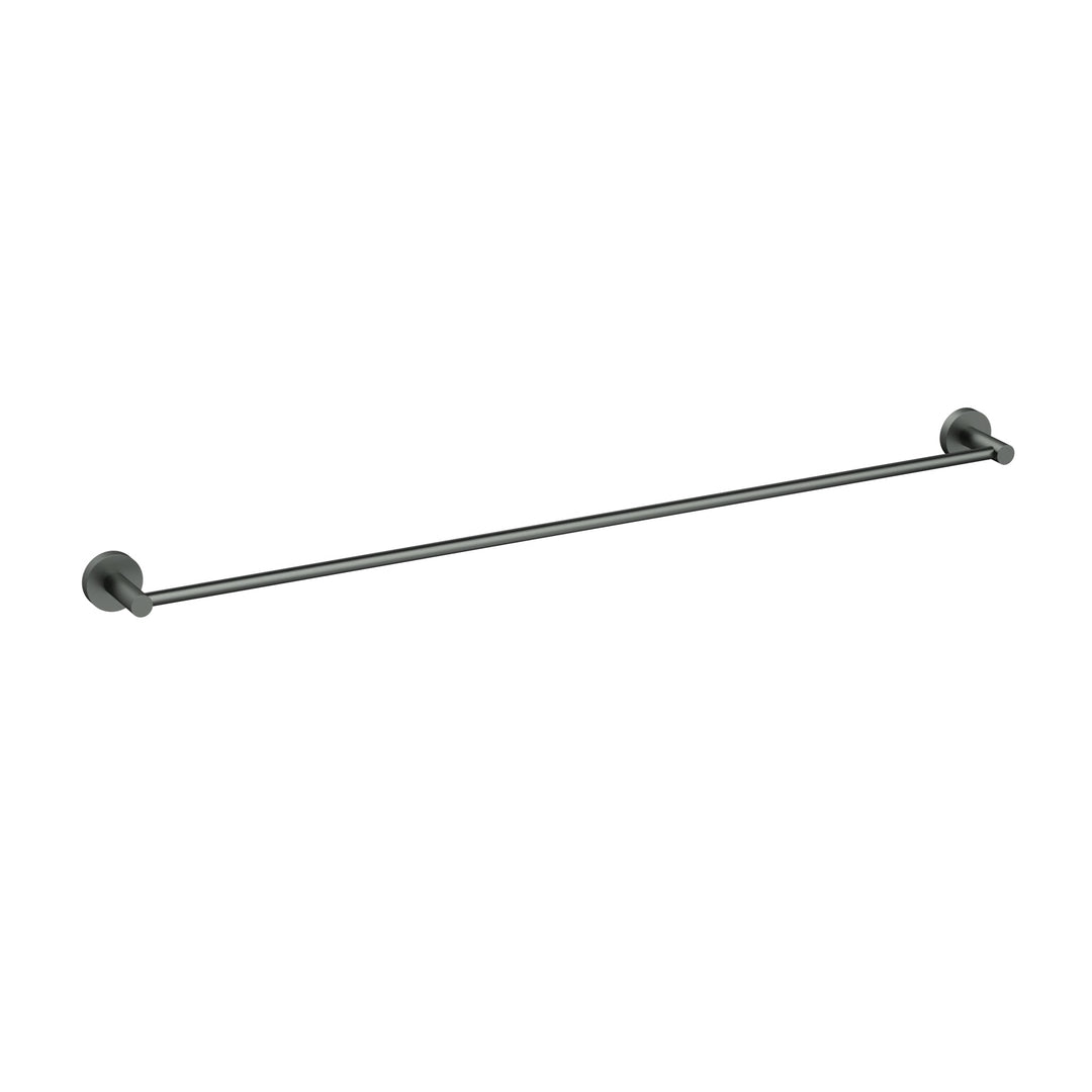 Aria Single Towel Rail 900mm Brushed Gun Metal