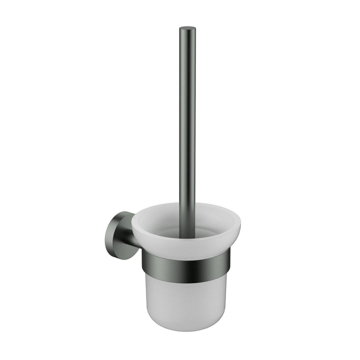 Aria Toilet Brush Holder Brushed Gun Metal
