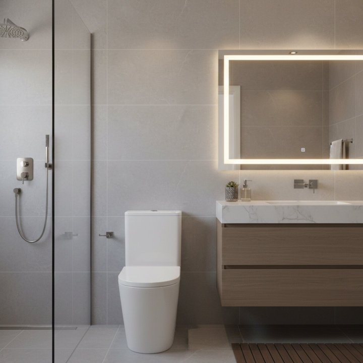 Rimless Overheight Back-to-Wall Toilet Suite