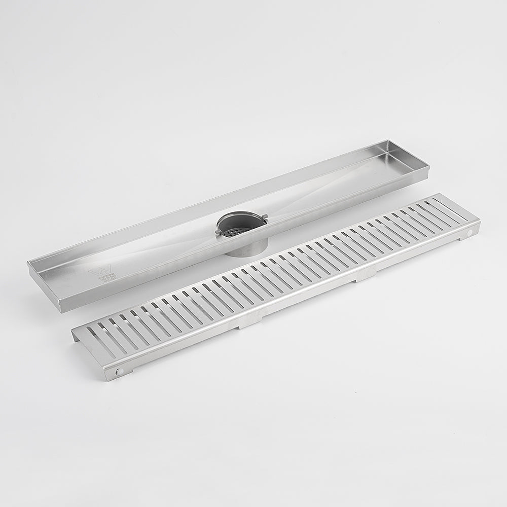 Radiant Linear Slotted Floor Grate top view