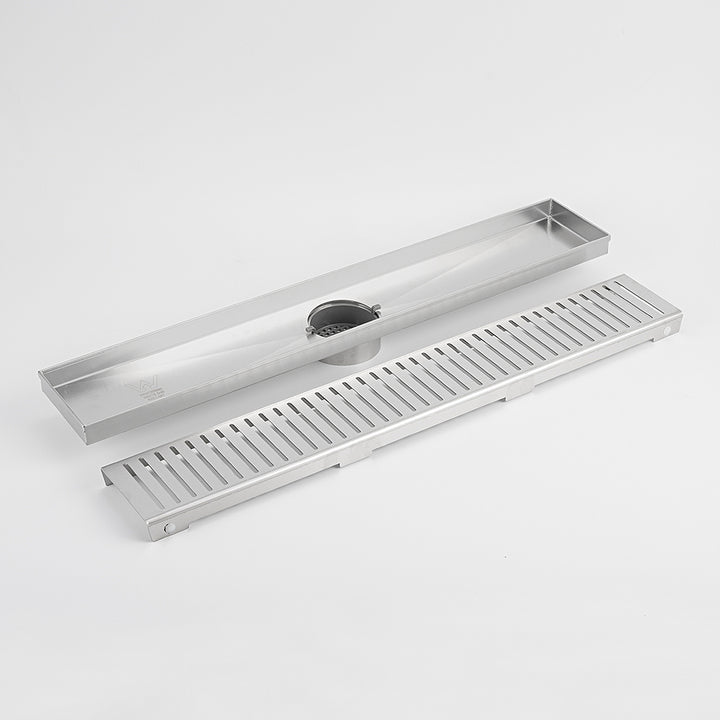 Radiant Linear Slotted Floor Grate top view