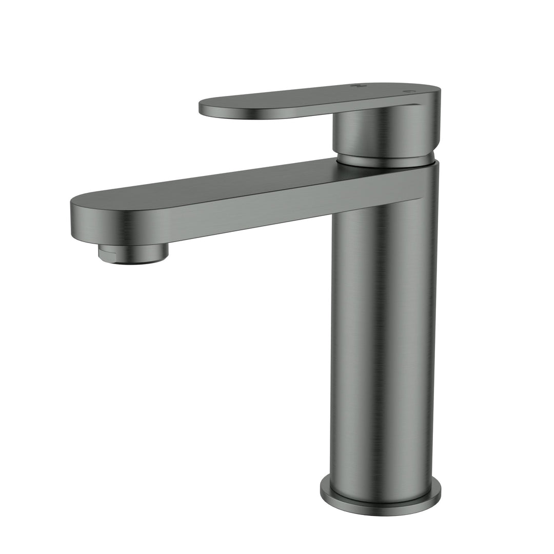 Luca Basin Mixer Brushed Gun Metal